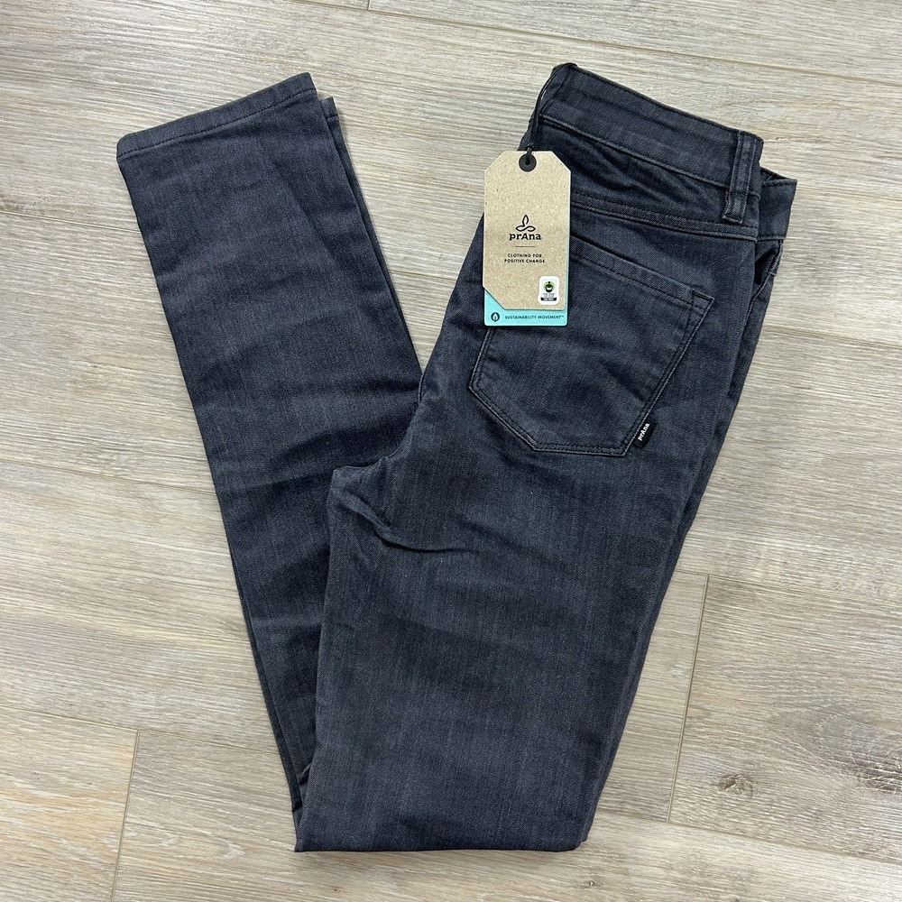NWT prAna 4 Regular Kayla High Rise Jeans Womens 27x32 Indie Blue Stretch Denim